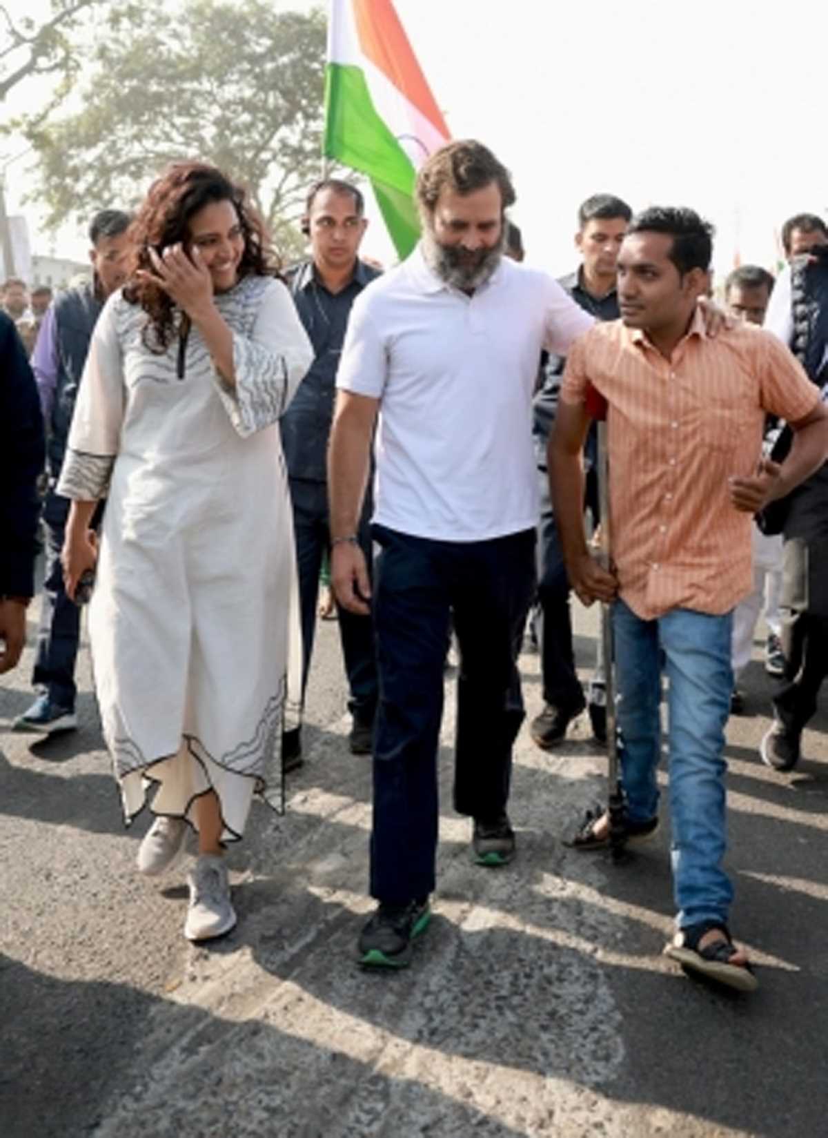 भारत जोड़ो यात्रा में स्वरा भास्कर के शामिल होने पर भाजपा का हमला